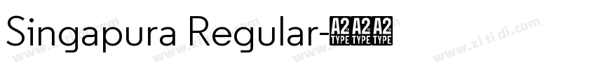 Singapura Regular字体转换